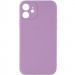 Силиконовый чехол Candy Full Camera для Apple iPhone 12 (6.1") (Сиреневый / Dasheen)