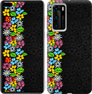 

Чохол квітковий орнамент на Huawei P40 934323