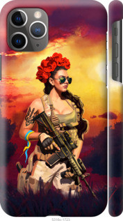 Чохол Українка зі зброєю на iPhone 11 Pro Max