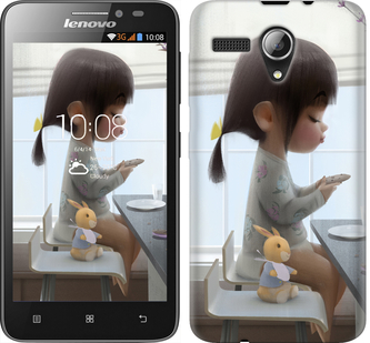 

Чохол Мила дівчинка з зайчиком на Lenovo A606 636513