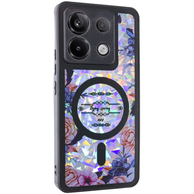 TPU+PC чохол Secret Flower на Xiaomi Poco X6 / Note 13 Pro 5G (Black)