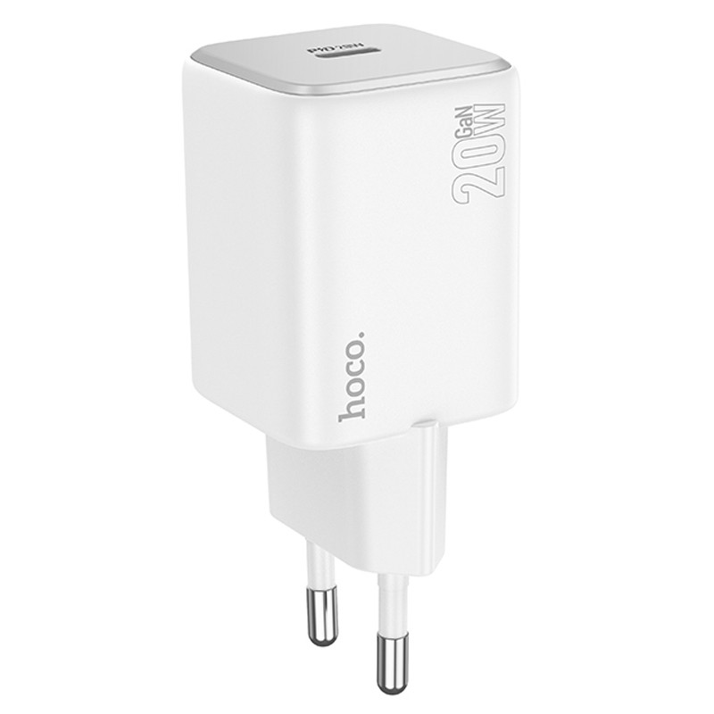 Фото СЗУ Hoco N40 Mighty PD20W (1USB-C) (White) на vchehle.ua