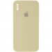 Уценка Чехол Silicone Case Square Full Camera Protective (AA) для Apple iPhone XS Max (6.5") (Эстетический дефект / Желтый / Mellow Yellow)