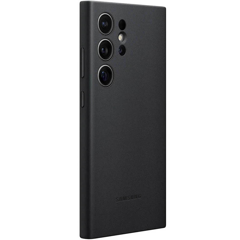 Кожаный чехол Leather Case (AAA) для Samsung Galaxy S24 Ultra (Black) в магазине vchehle.ua