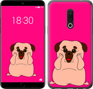 

Чехол Весёлый мопс для Meizu 15 928458