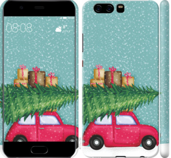 

Чехол Машина с подарками для Huawei P10 867686