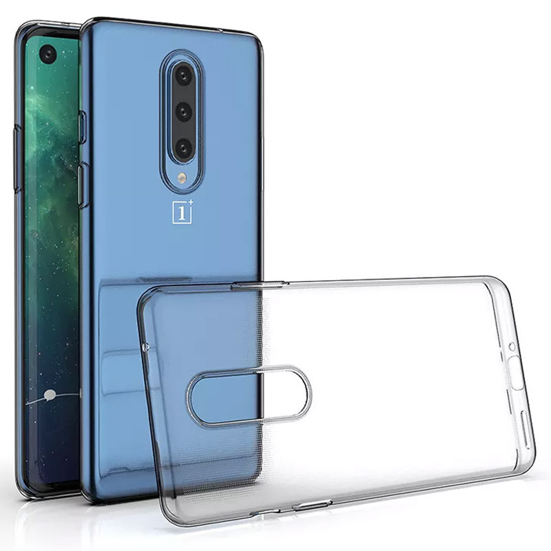 Фото TPU чехол Epic Transparent 1,0mm для OnePlus 8 (Бесцветный (прозрачный)) на vchehle.ua