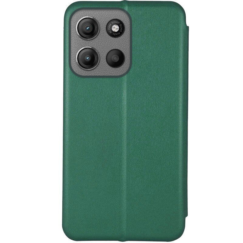 Фото Кожаный чехол-книжка Classy для Motorola Moto G15 4G (Зеленый) на vchehle.ua