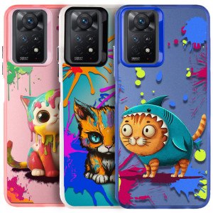 TPU+PC чехол TakiTaki Graffiti magic glow для Xiaomi Redmi Note 11 Pro 4G/5G / 12 Pro 4G