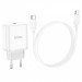 Фото СЗУ Hoco C104A PD20W (1USB-C) + кабель Type-C to Type-C (White) на vchehle.ua