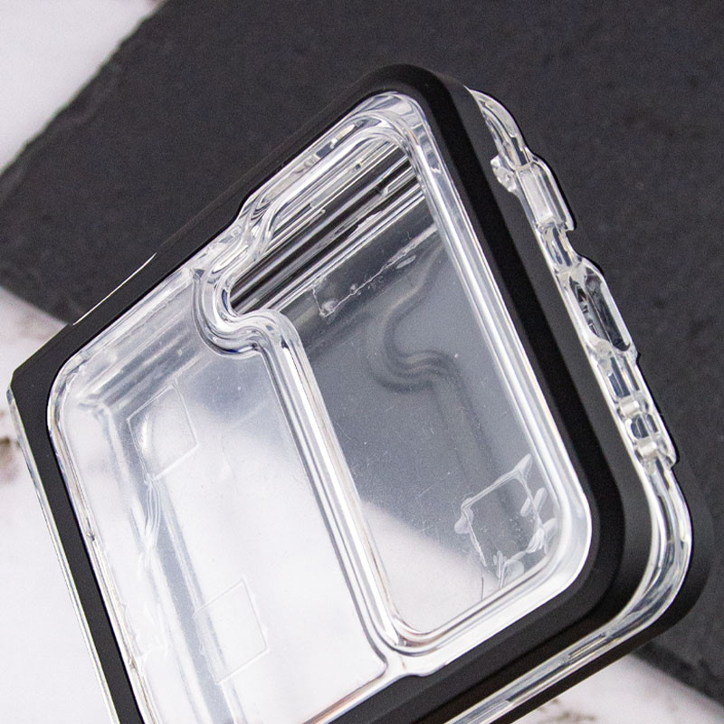 TPU+PC чехол Clear 360 для Samsung Galaxy Z Flip3 (Черный) в магазине vchehle.ua