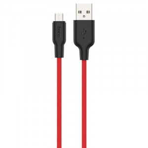 Дата кабель Hoco X21 Plus Silicone MicroUSB Cable (1m)