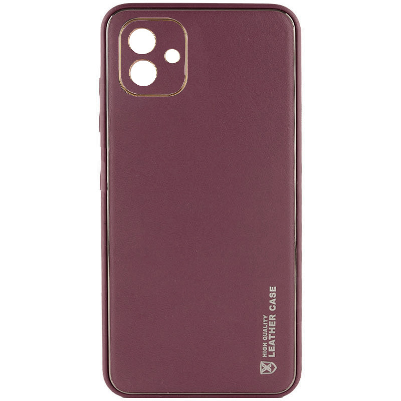 Шкіряний чохол Xshield на Samsung Galaxy A05 (Бордовий / Plum Red)