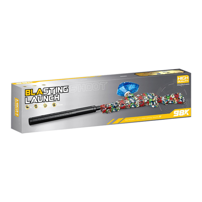 Фото Гвинтівка на гідрогелевих кульках (орбізах) 98K Blasting Launch (Colorful Skulls) на vchehle.ua