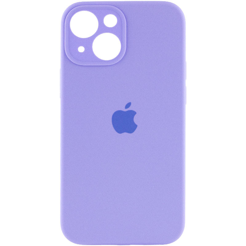 Чохол Silicone Case Full Camera Protective (AA) на Apple iPhone 14 (6.1") (Бузковий / Dasheen)