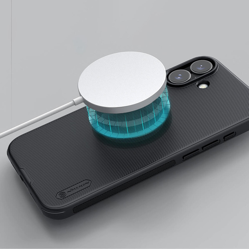 Купить Чехол Nillkin Matte Magnetic Pro для Apple iPhone 16 (6.1") (Черный / Black) на vchehle.ua
