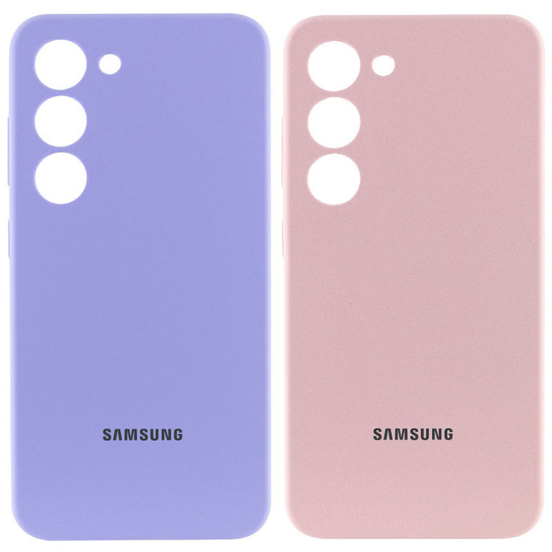 Чехол Silicone Cover Lakshmi Full Camera (AAA) with Logo для Samsung Galaxy S23