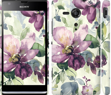 

Чохол Квіти аквареллю на Sony Xperia SP M35H 296686