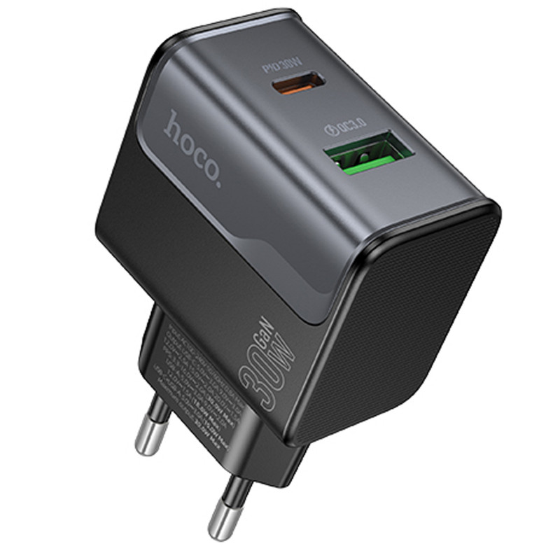СЗУ Hoco CS73A Star Speed PD30W+QC3.0 (1USB-A/1C) (Midnight Black)