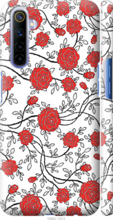 

Чехол Красные розы на белом фоне для Realme 6 1388911