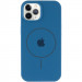 Фото Чехол Silicone Case Full Protective (AA) with Magnetic Safe для Apple iPhone 11 Pro (5.8") (Синий / Denim Blue) на vchehle.ua