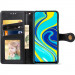 Фото Шкіряний чохол-книжка GETMAN Gallant (PU) для Xiaomi Redmi Note 9s / Note 9 Pro / Note 9 Pro Max (Чорний) на vchehle.ua