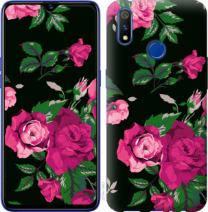 

Чехол Розы на черном фоне для Realme 3 Pro 920959