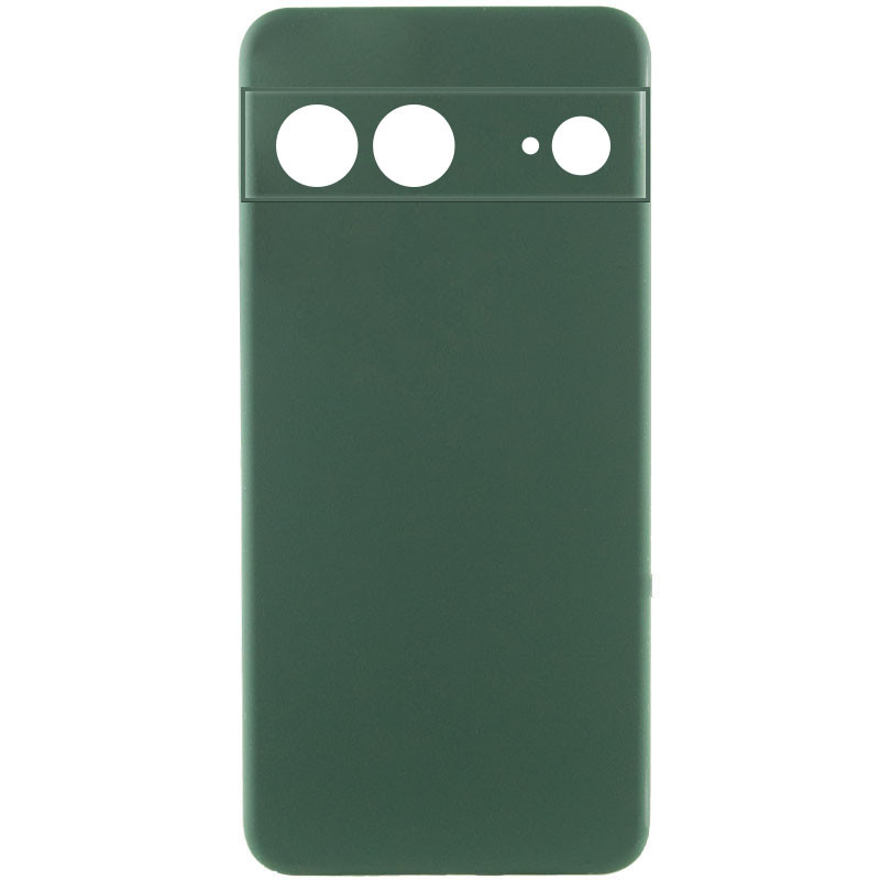 Чохол Silicone Cover Lakshmi Full Camera (AAA) на Google Pixel 7a (Зелений / Cyprus Green)