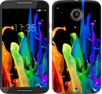 

Чехол брызги краски для Motorola Moto X2 381511