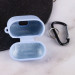 Купити Силіконовий футляр з мікрофіброю для навушників Airpods 1/2 (Блакитний / Lilac Blue) на vchehle.ua