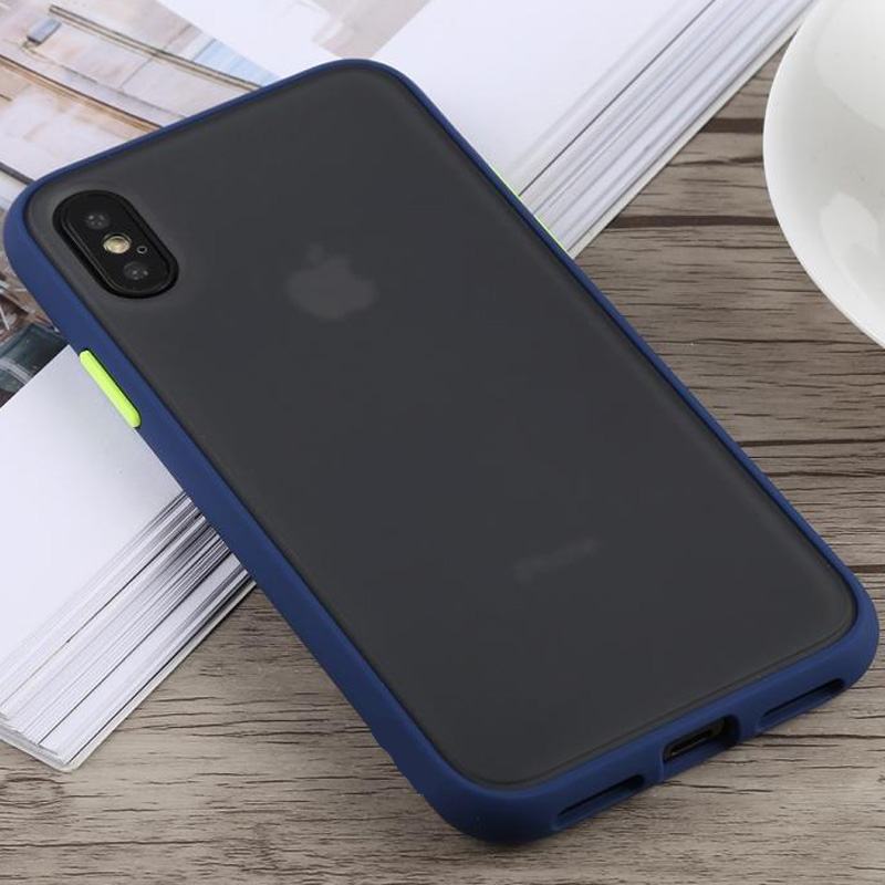 

TPU+PC чехол LikGus Maxshield для iPhone X (5.8") (Синий) 708851