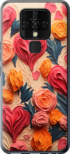 

Чехол Сердечки 3 для Tecno Camon 16 SE CE7j 1645419