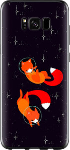 Чехол Лисички в космосе для Samsung Galaxy S8