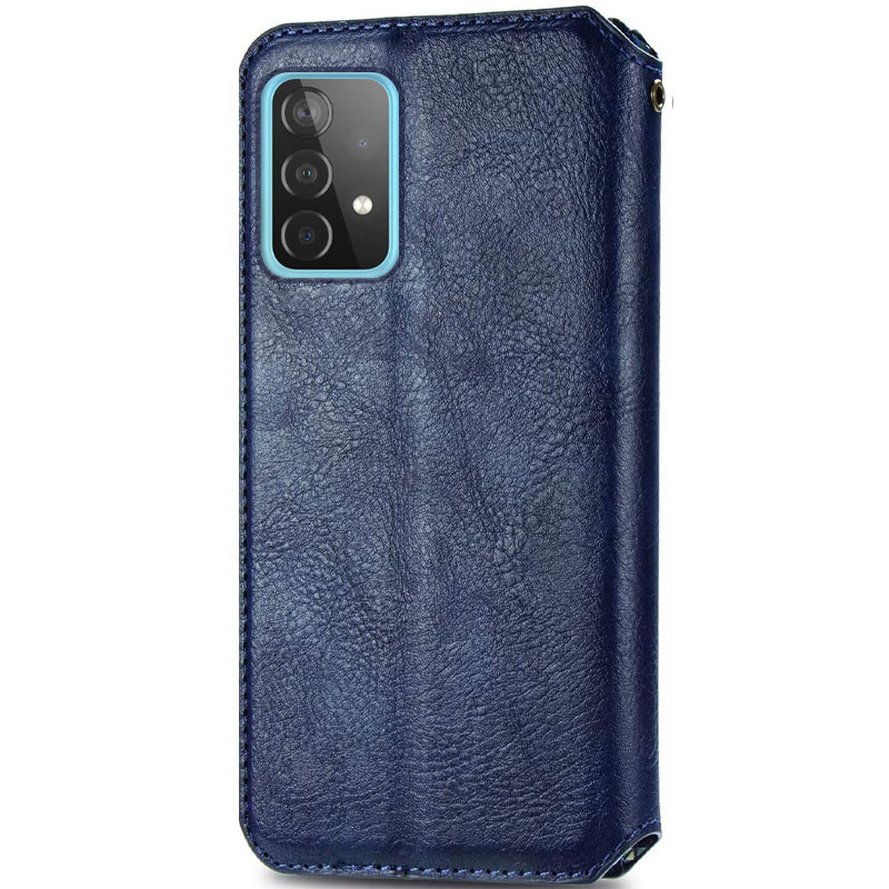 Фото Шкіряний чохол книжка GETMAN Cubic (PU) на Samsung Galaxy A52 4G / A52 5G / A52s (Синій) на vchehle.ua