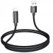 Дата кабель Hoco U125 Benefit 2.4A USB to Lightning with display (1.2m) (Black) в магазине vchehle.ua