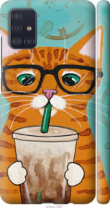 Чохол Зеленоокий кіт в окулярах на Samsung Galaxy A51 2020 A515F