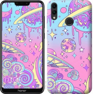 Чехол Розовая галактика для Huawei Y7 (2019)
