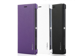 Фото #Кожаный чехол (книжка) Rock Belief для Sony Xperia M2 на vchehle.ua