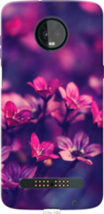 Чехол Пурпурные цветы для Motorola Moto Z3