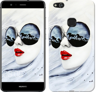 

Чохол Дівчина аквареллю на Huawei P10 Lite 605311
