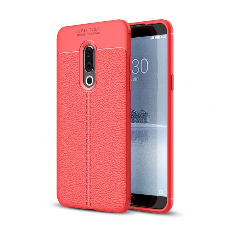 

TPU чохол iPaky Litchi Series на Meizu 16 Plus (Червоний) 663932