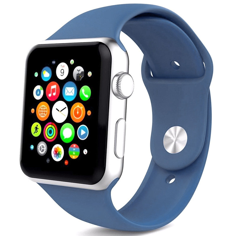 

Силиконовый ремешок для Apple watch 42mm / 44mm (Темно синій / Midnight blue) 1081864