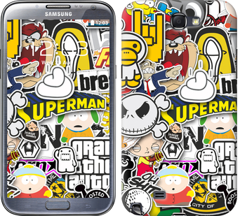 

Чехол Popular logos для Samsung Galaxy Note 2 N7100 627831