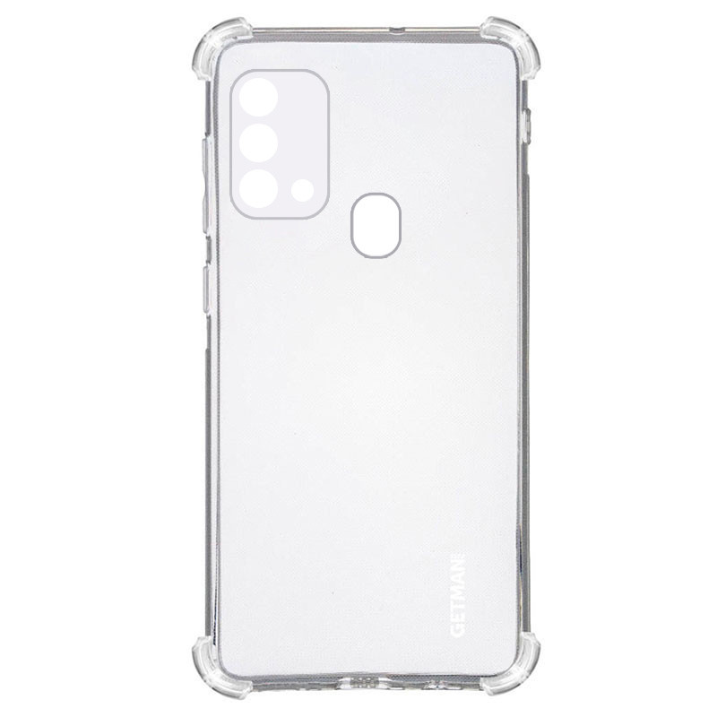 TPU чехол GETMAN Ease logo усиленные углы для Samsung Galaxy M21s (Бесцветный (прозрачный))