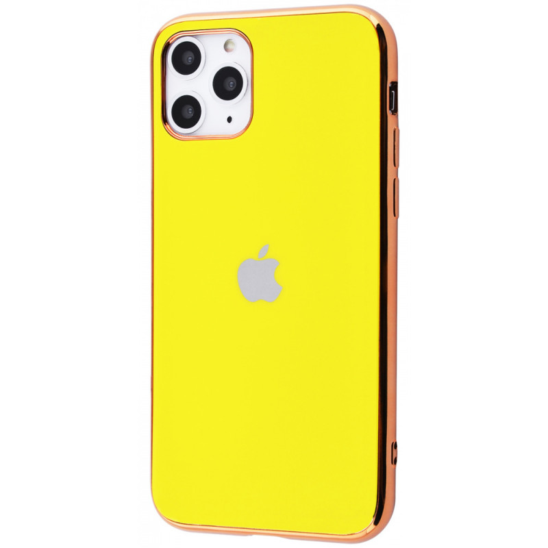 TPU чохол Matte LOGO на Apple iPhone 11 Pro Max (6.5") (Жовтий / Yellow)