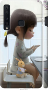 Чехол Милая девочка с зайчиком для Samsung Galaxy A9 (2018)