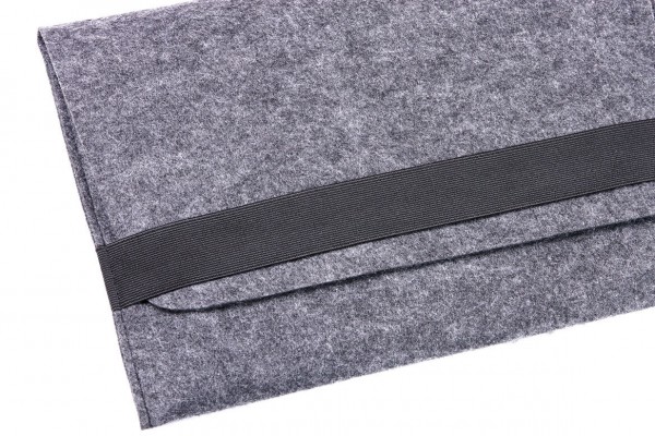 Фото Темно серый войлочный чехол-конверт GMAKIN (GM14) на резинке для (Темно-серый) на vchehle.ua