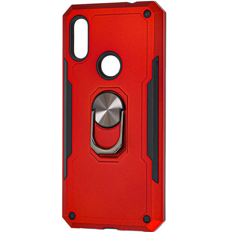 

Ударостійкий чохол SG Ring Color магнітний тримач для Xiaomi Redmi Note 7S (Червоний) 718350