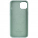 Фото Уценка Чехол Silicone case (AAA) with Magsafe для Apple iPhone 14 Pro Max (6.7") (Дефект упаковки / Бирюзовый / Succulent) на vchehle.ua