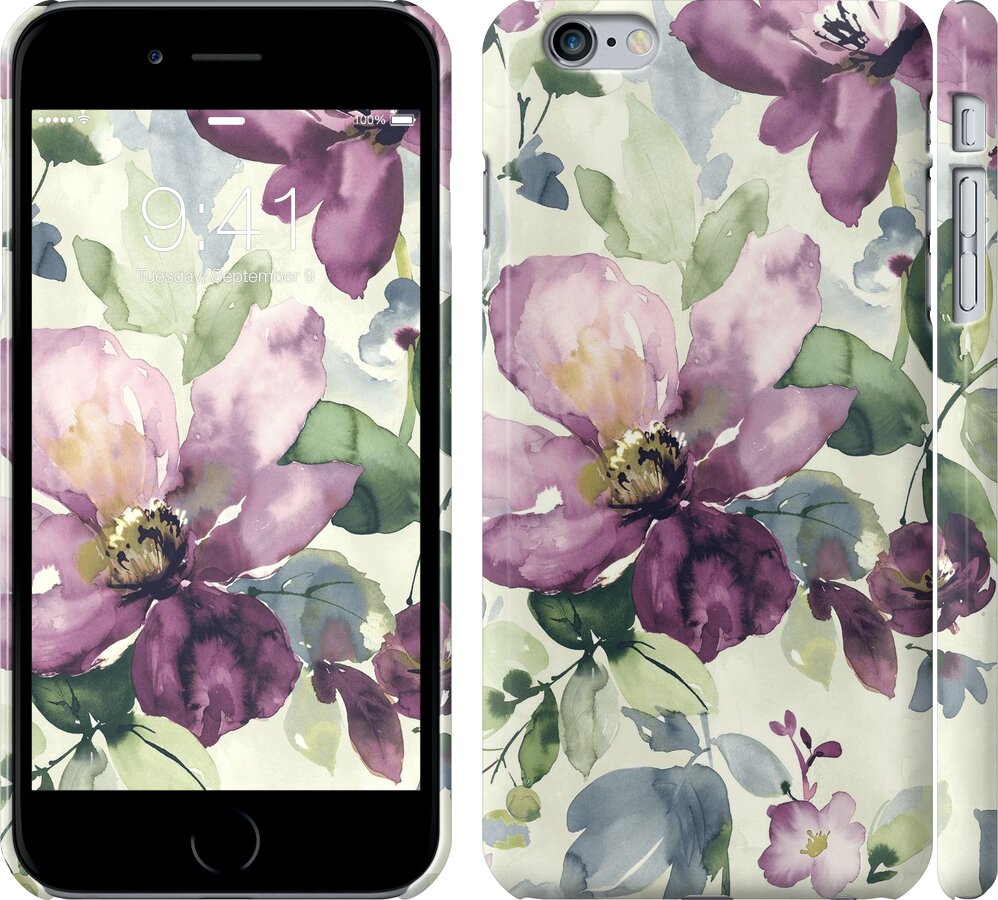 

Чехол Цветы акварелью для iPhone 6s plus (5.5'') 296215